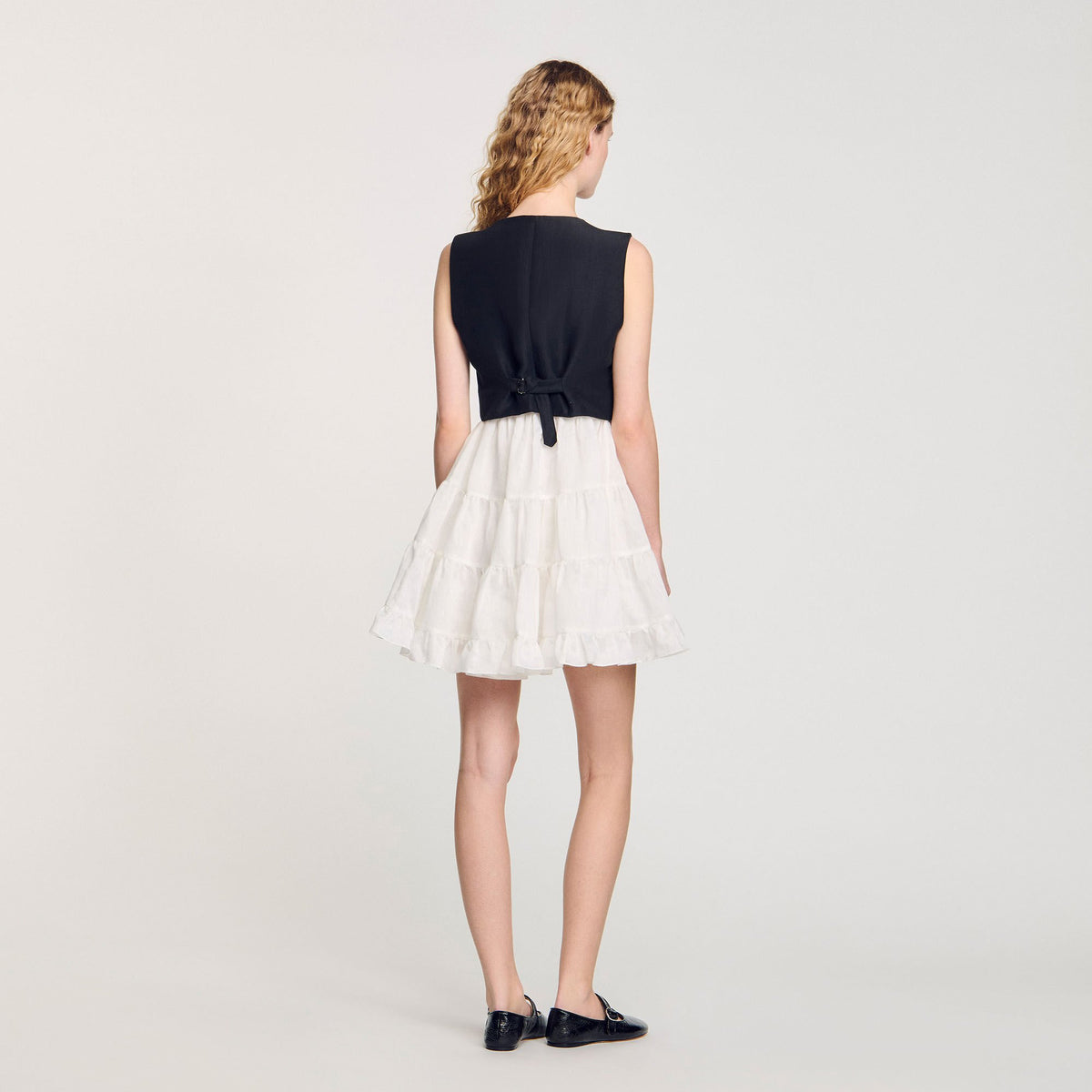 Sandro Two-tone mini dress