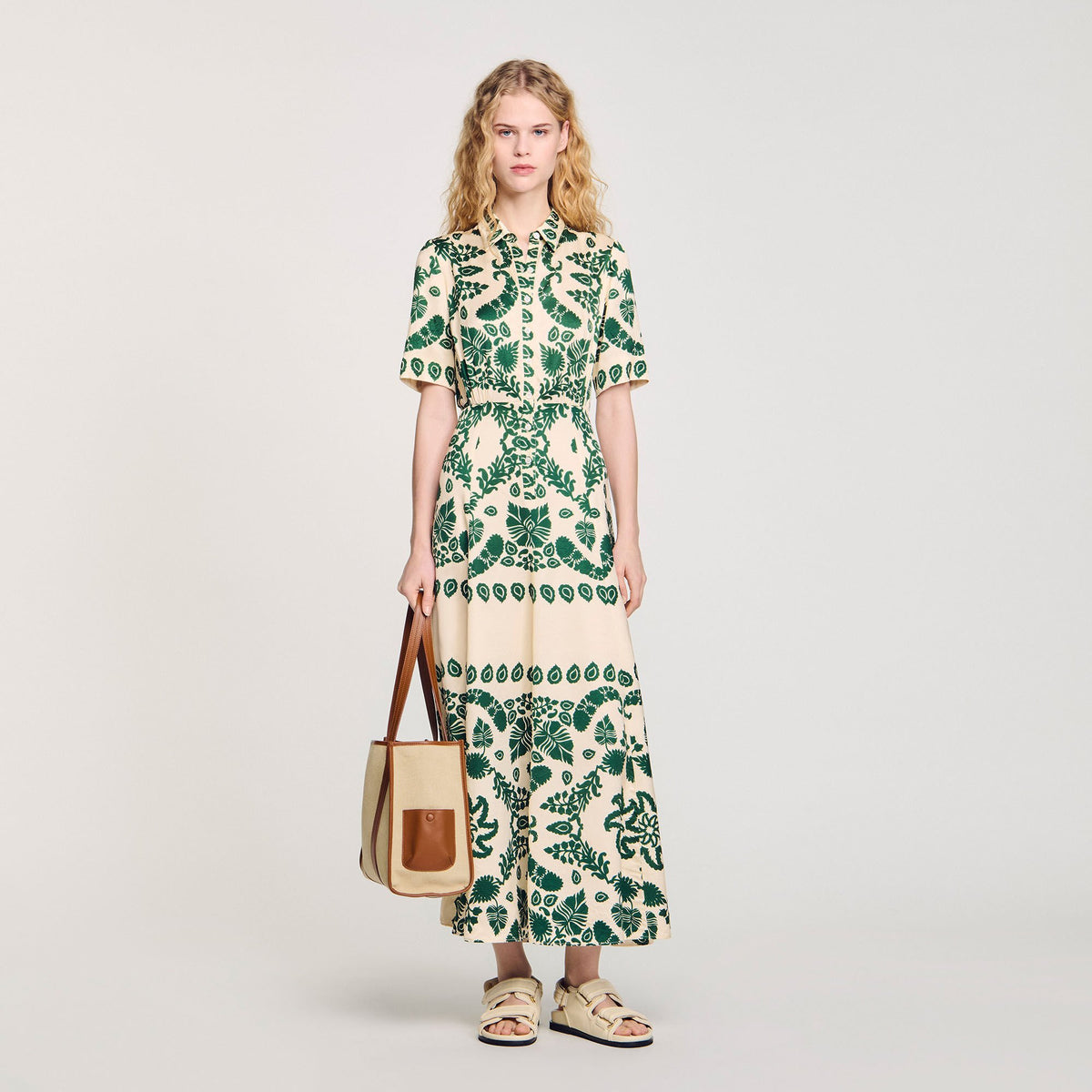 Sandro Floral print maxi dress