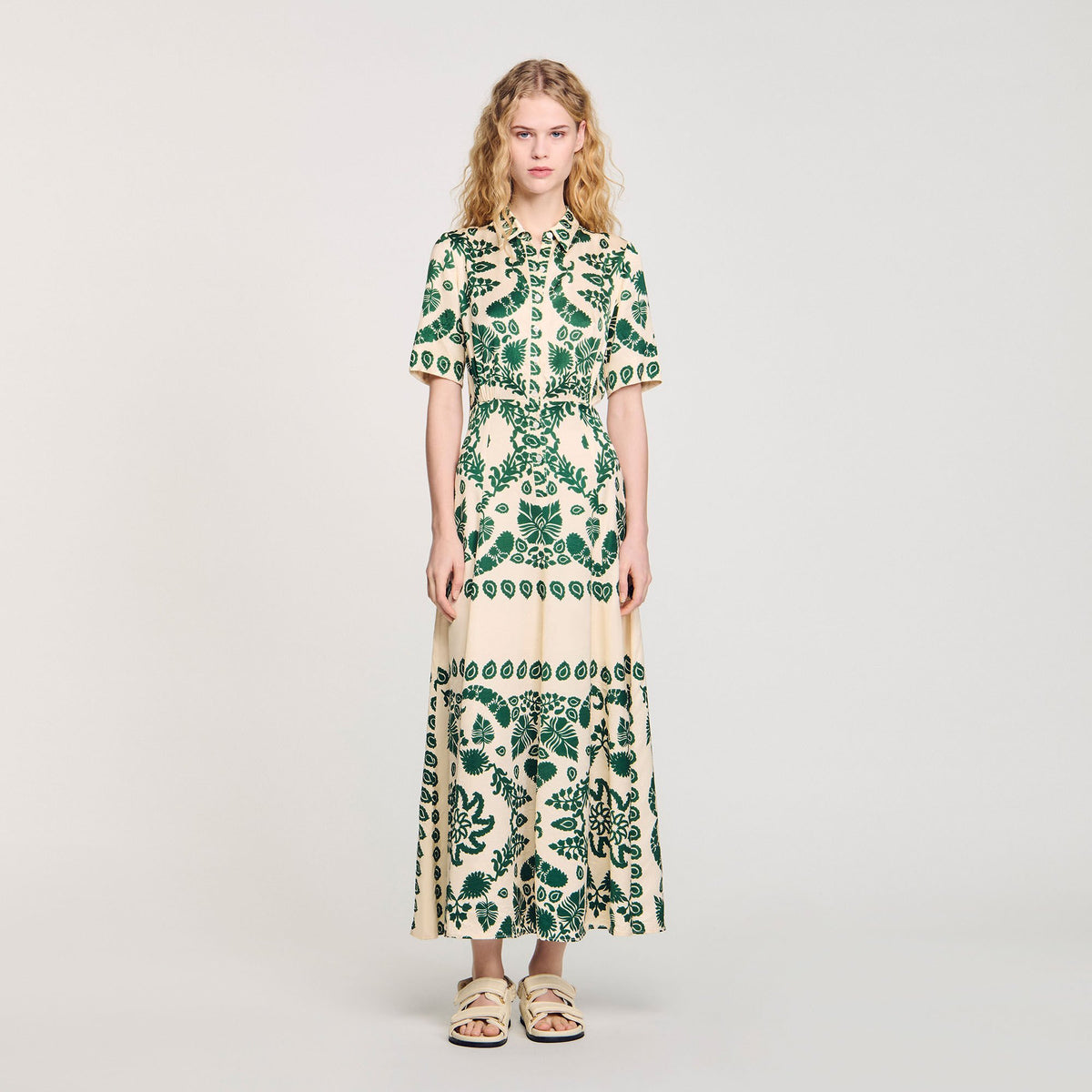 Sandro Floral print maxi dress