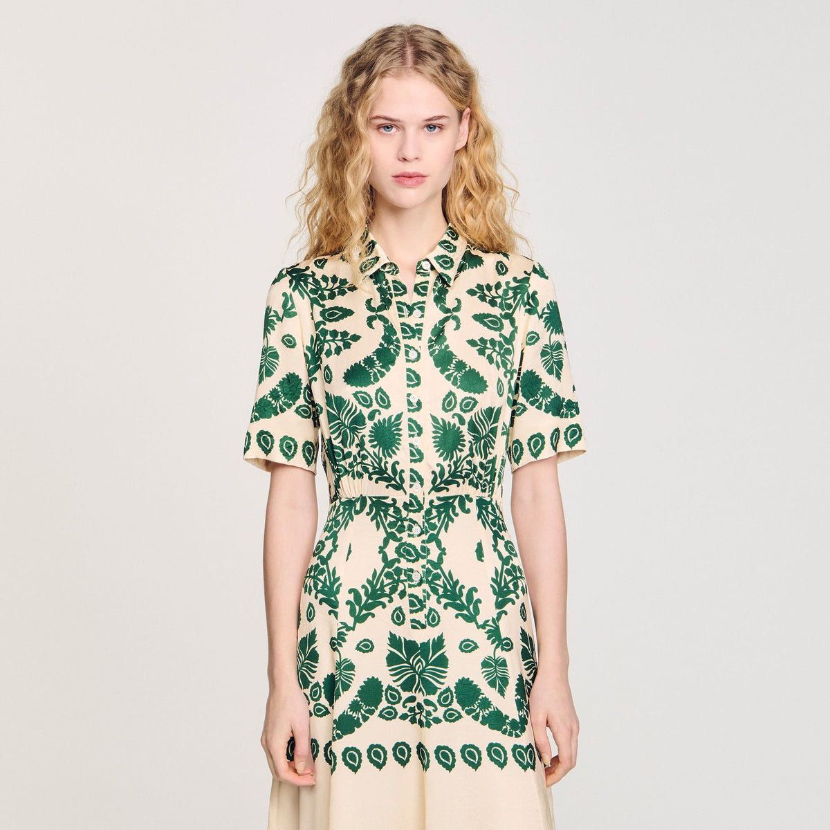 Sandro Floral print maxi dress