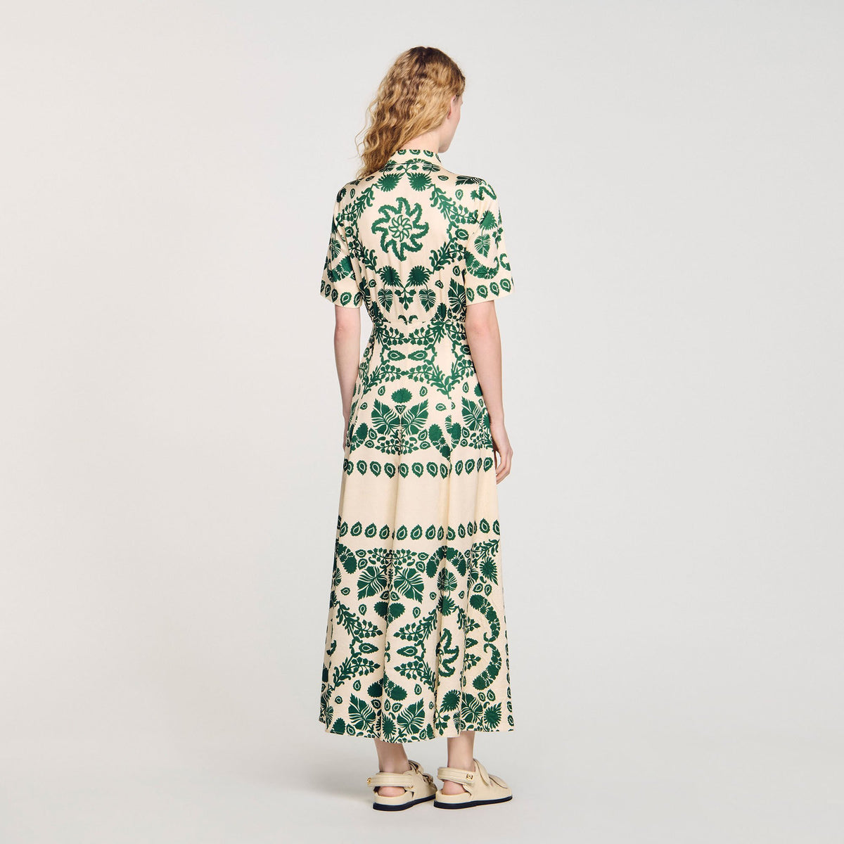 Sandro Floral print maxi dress