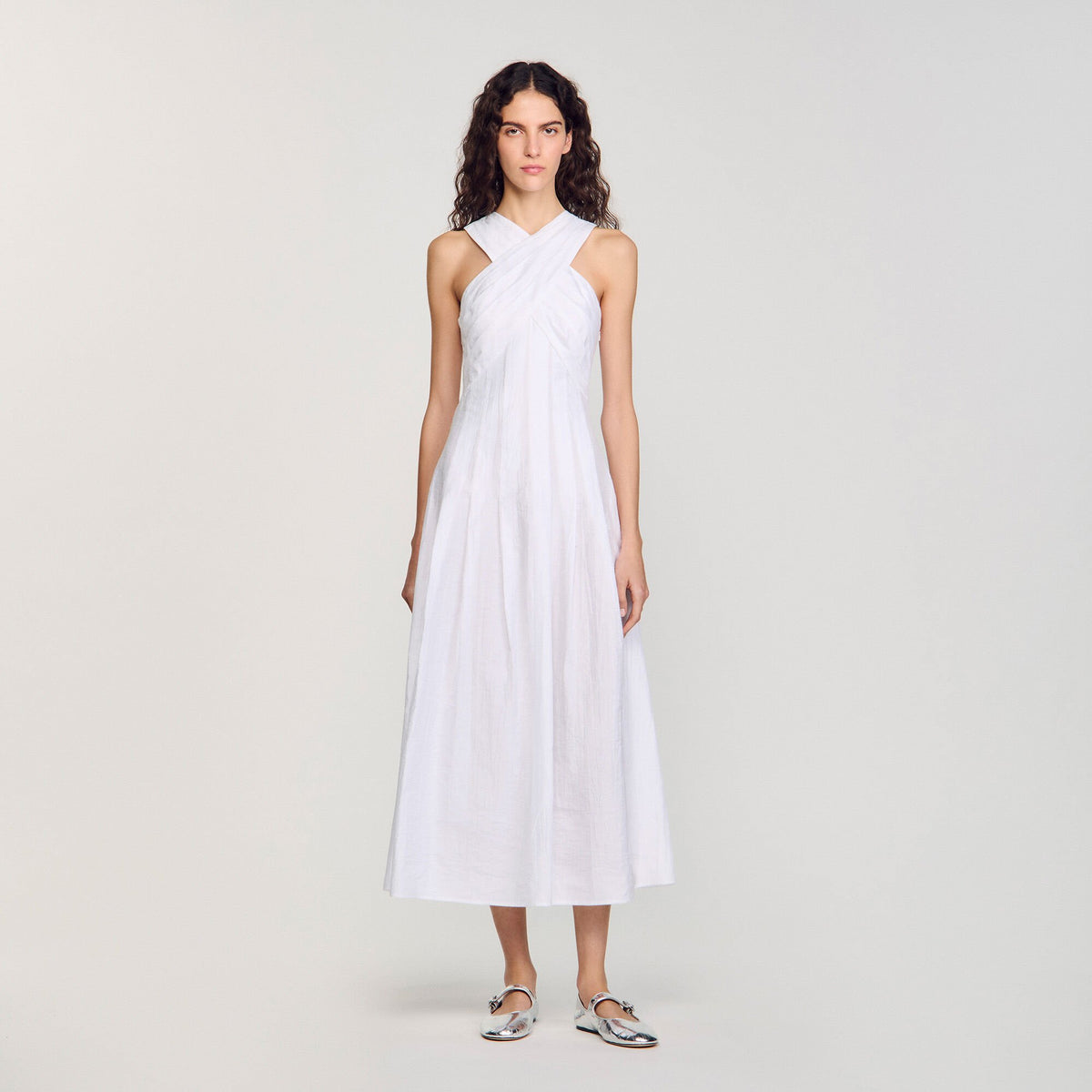 Sandro Wrap maxi dress