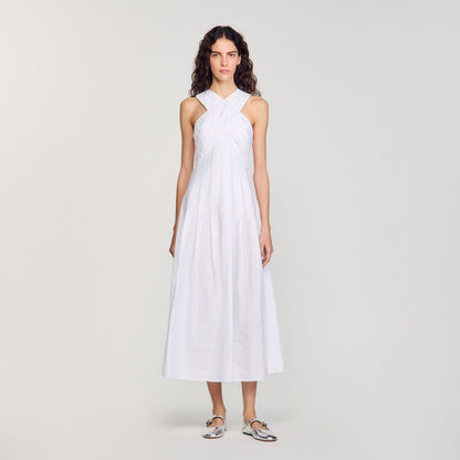 Sandro Wrap maxi dress