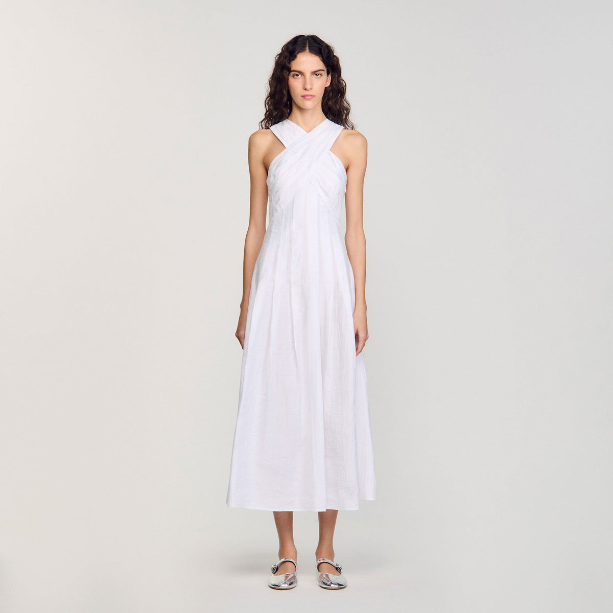 Sandro Wrap maxi dress