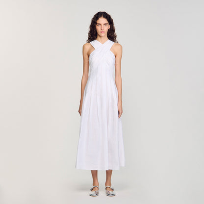Sandro Wrap maxi dress