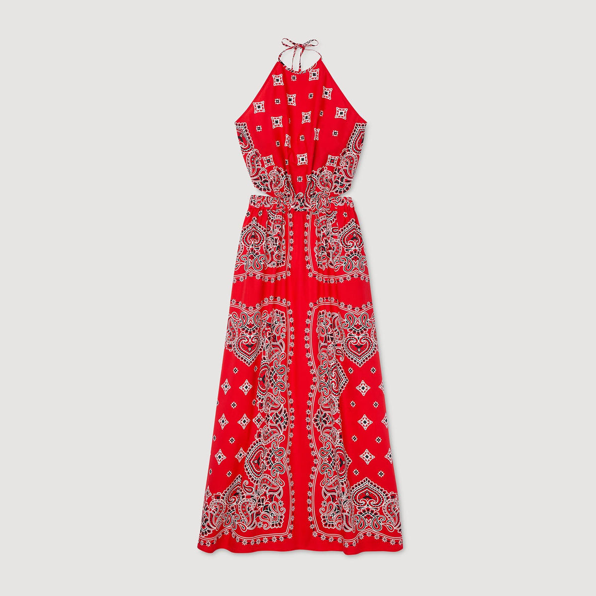 Sandro Bandana-print maxi dress