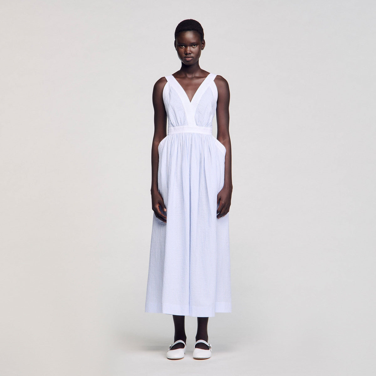 Sandro Maxi striped dress