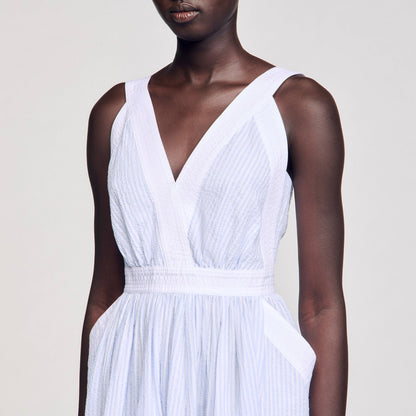 Sandro Maxi striped dress
