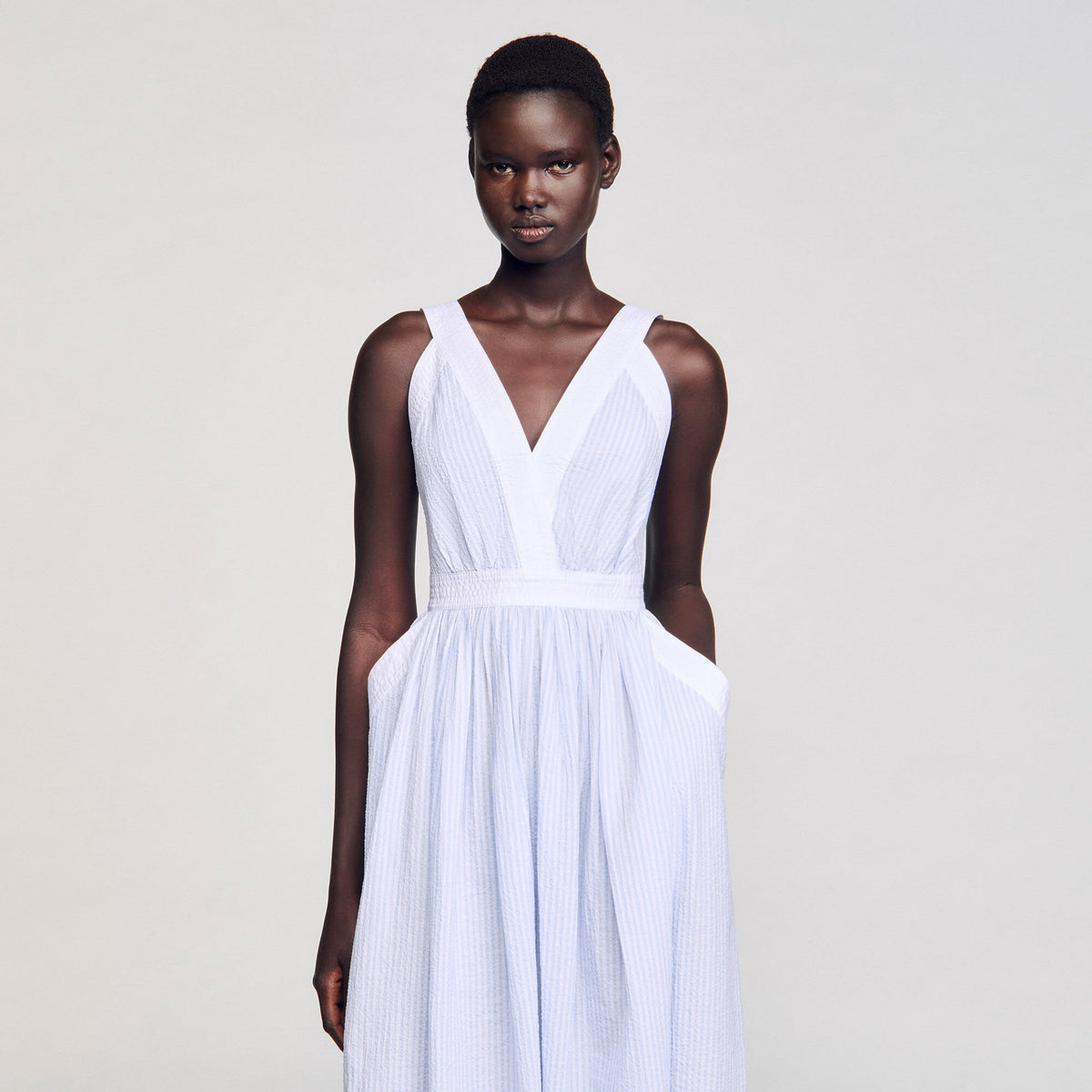 Sandro Maxi striped dress