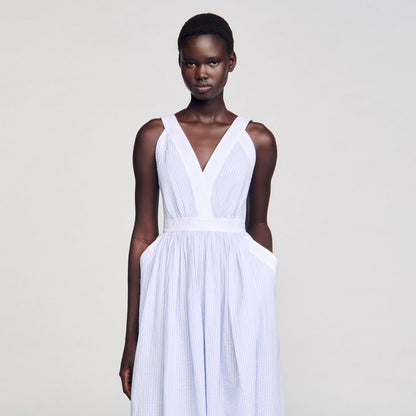 Sandro Maxi striped dress