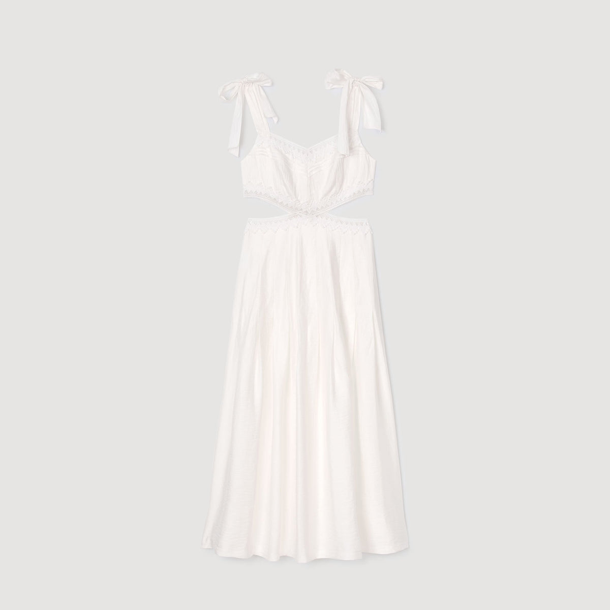 Sandro Lace trim maxi dress
