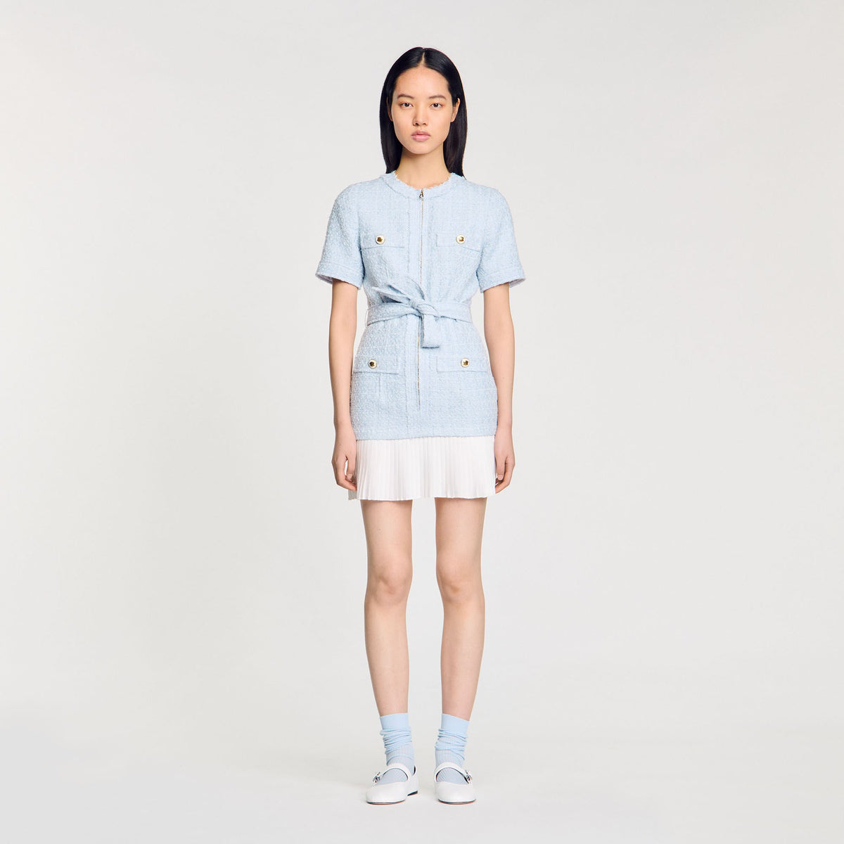 Sandro Mini tweed dress