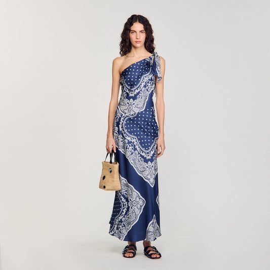 Sandro Bandana-print maxi dress