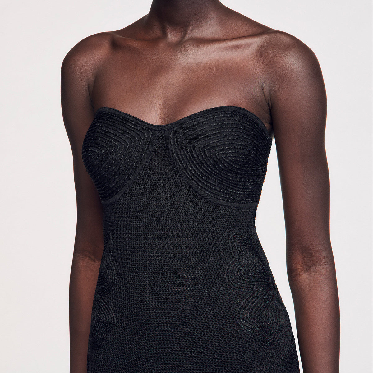 Sandro Bustier knit dress