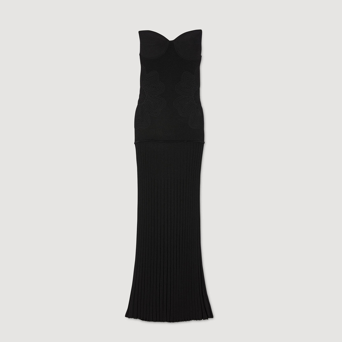 Sandro Bustier knit dress