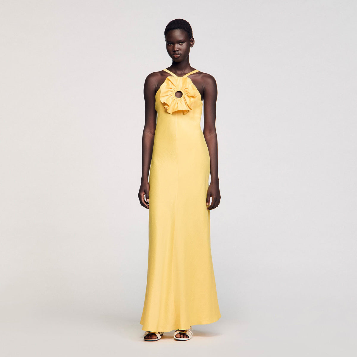 Sandro Floral detail maxi dress