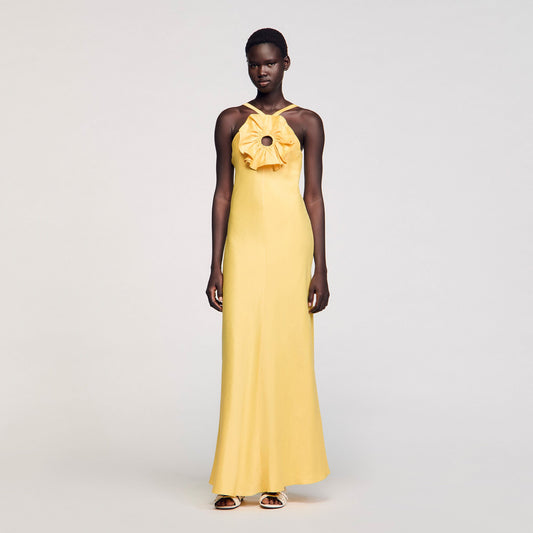 Sandro Floral detail maxi dress