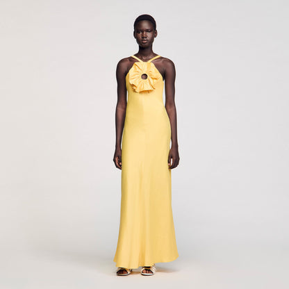 Sandro Floral detail maxi dress
