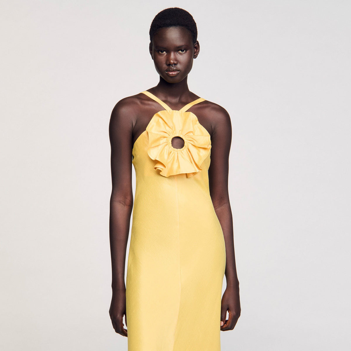 Sandro Floral detail maxi dress