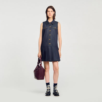 Sandro Mini denim dress