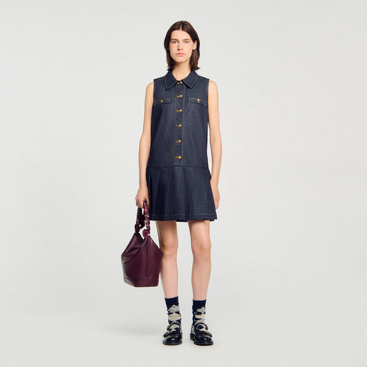 Sandro Mini denim dress