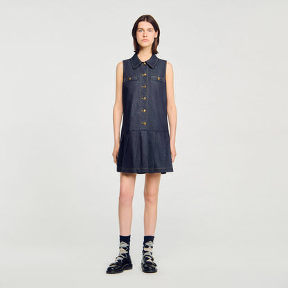 Sandro Mini denim dress