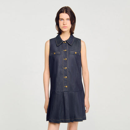 Sandro Mini denim dress