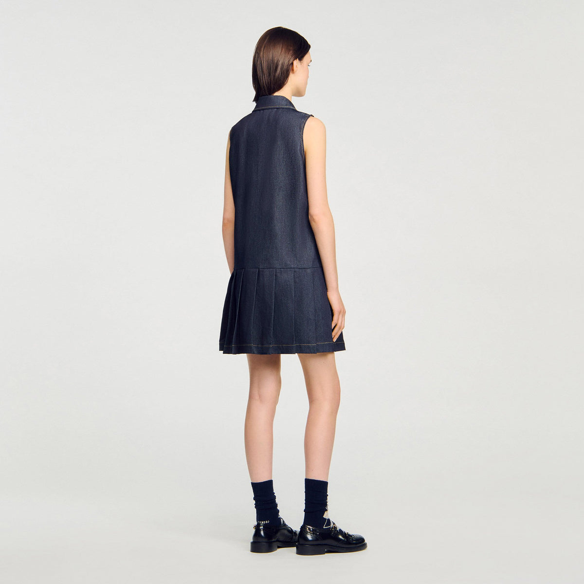 Sandro Mini denim dress