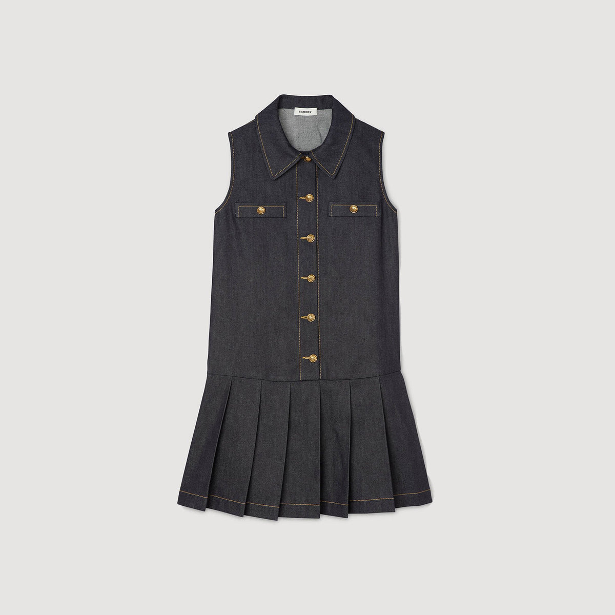 Sandro Mini denim dress
