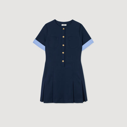 Sandro Mini pleated dress