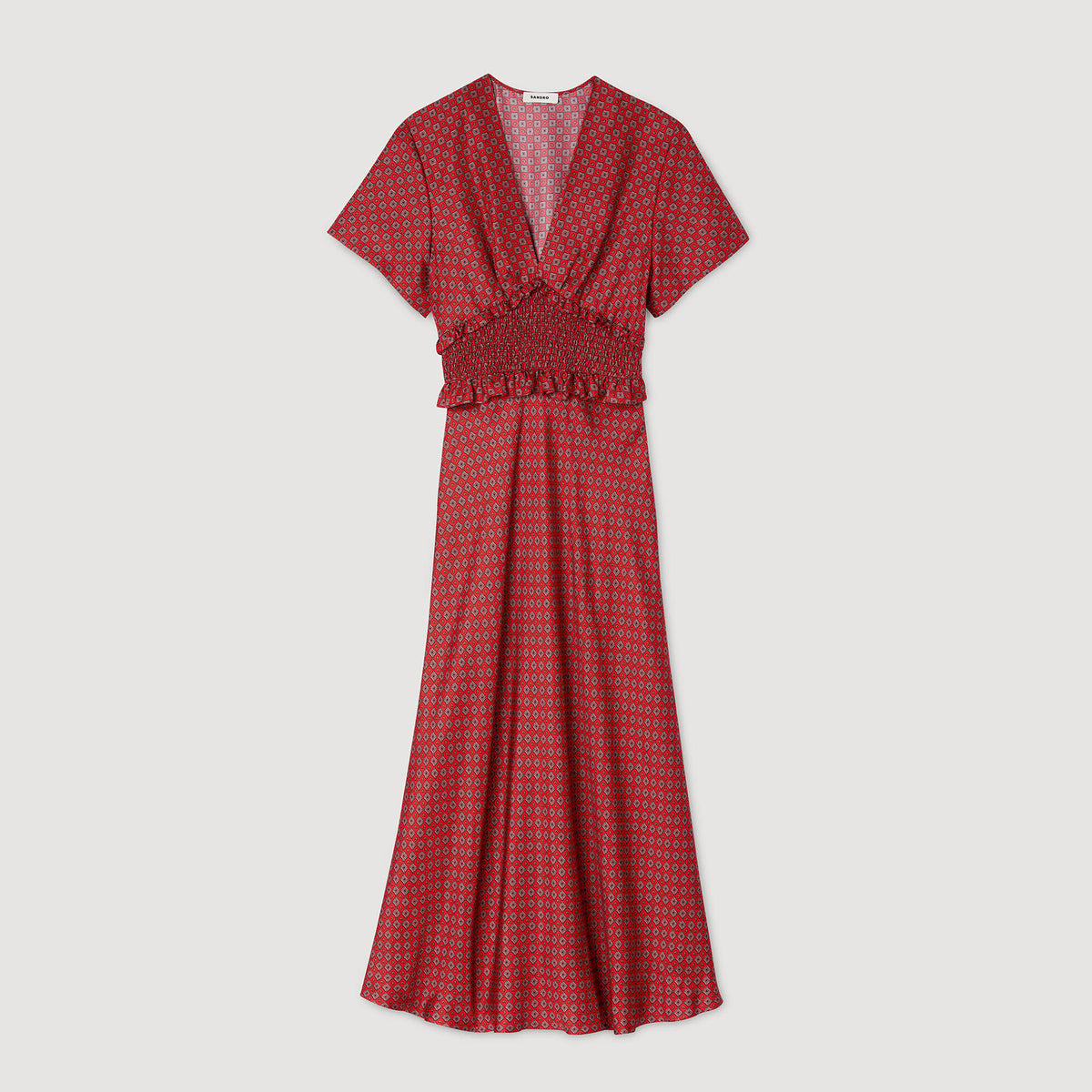 Sandro Scarf print maxi dress