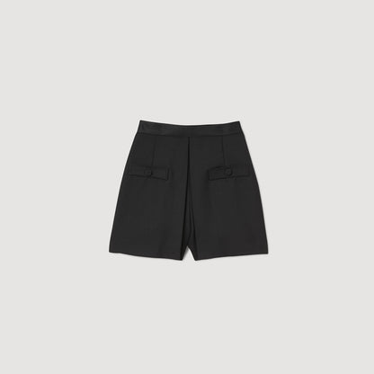 Sandro High-waisted shorts with buttons