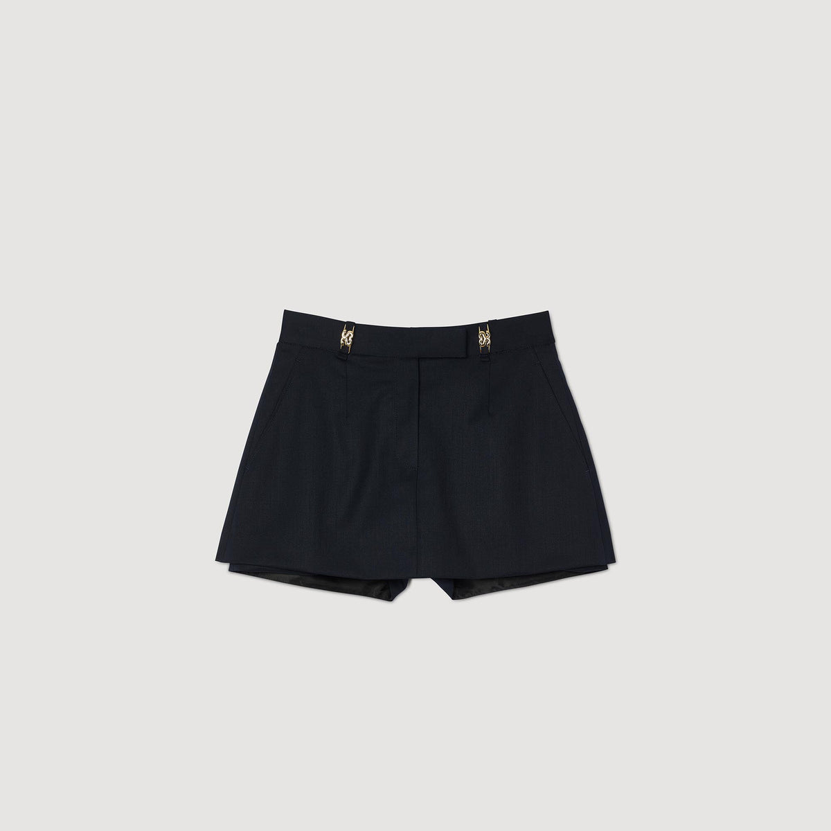 Sandro Skort with decorative belt loops