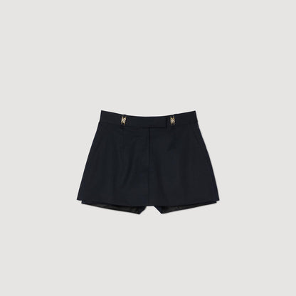 Sandro Skort with decorative belt loops