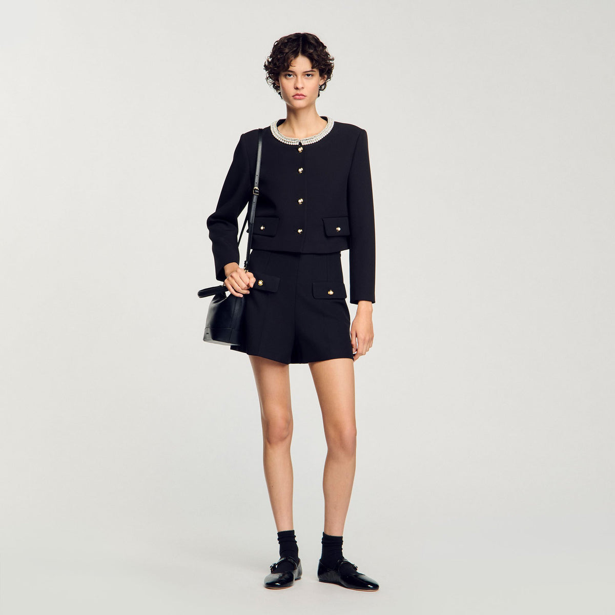 Sandro High-waisted shorts