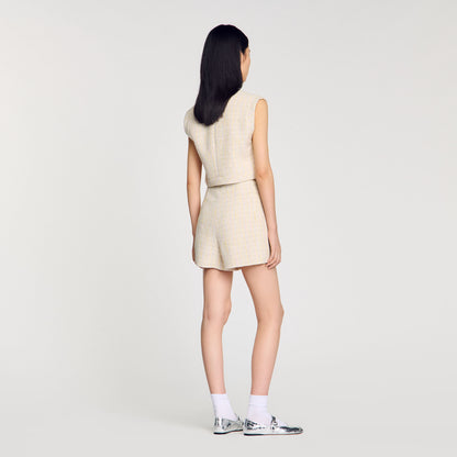 Sandro Decorative tweed shorts