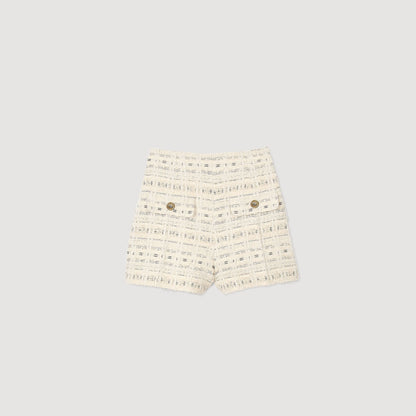Sandro Decorative tweed shorts