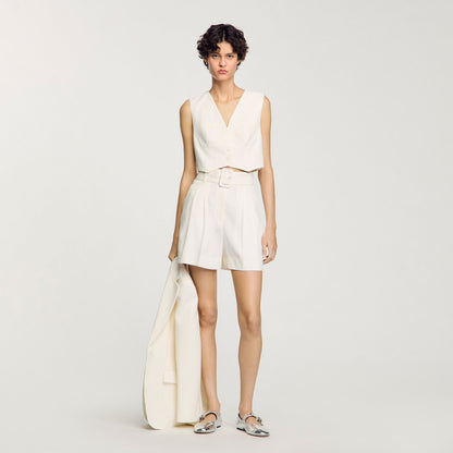 Sandro Sequin high-waisted shorts