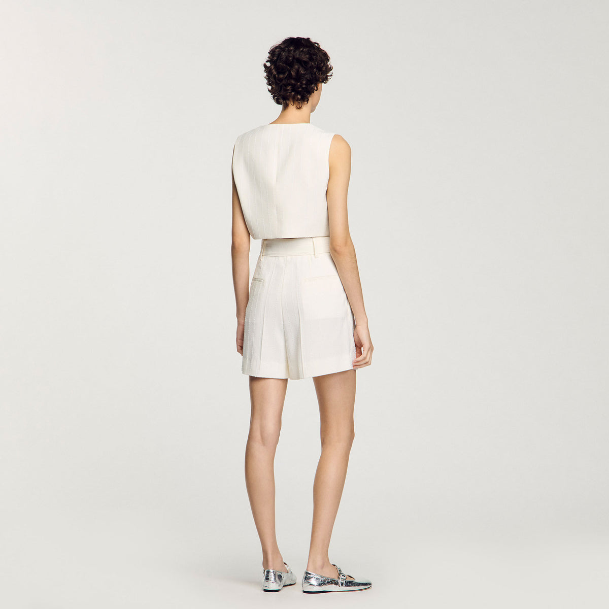 Sandro Sequin high-waisted shorts