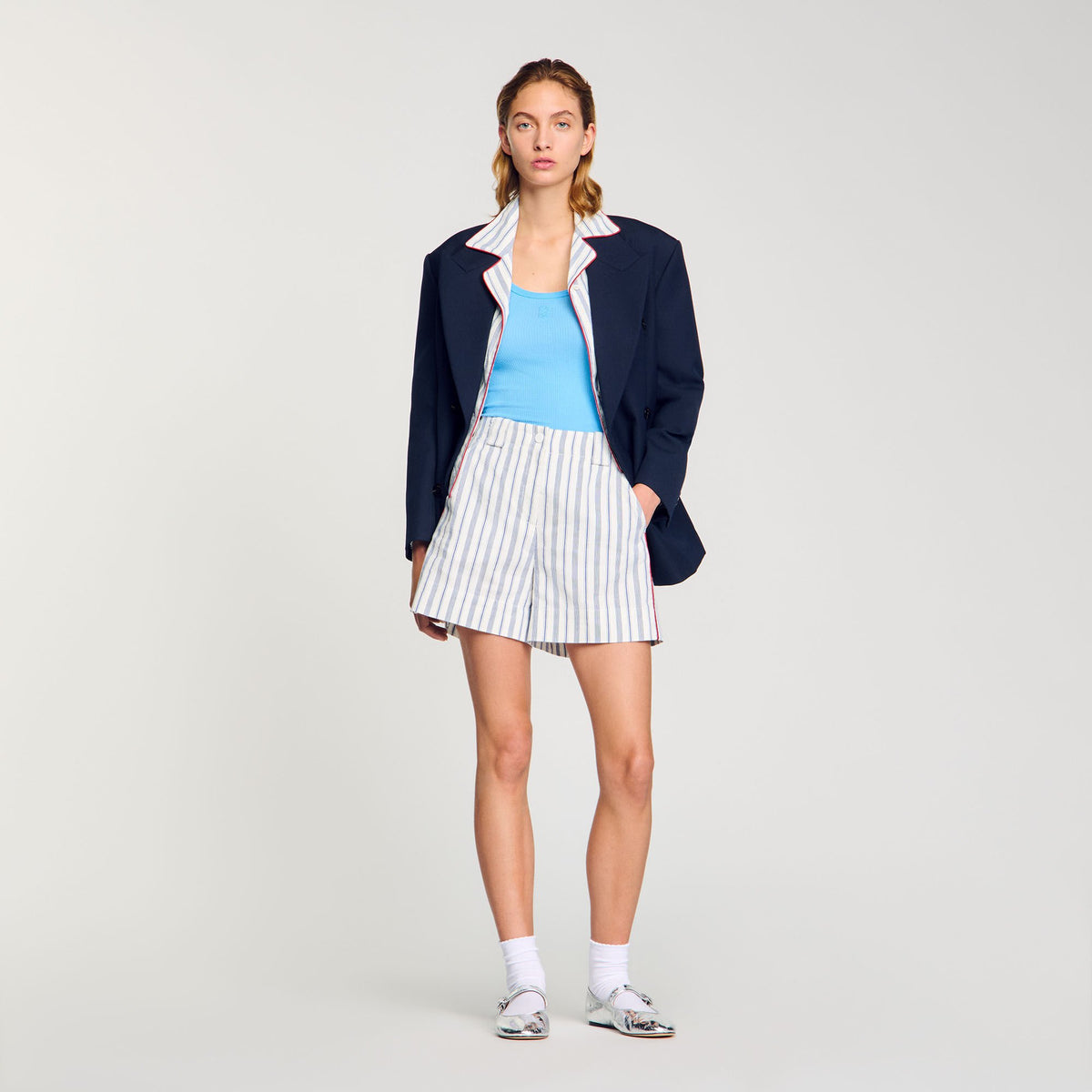 Sandro Striped shorts