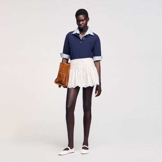 Sandro Striped skort