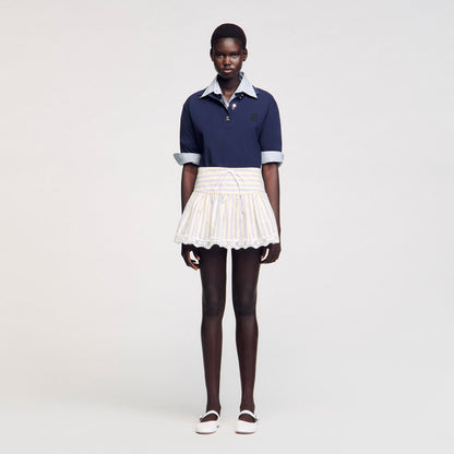 Sandro Striped skort
