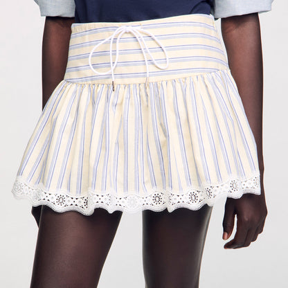Sandro Striped skort
