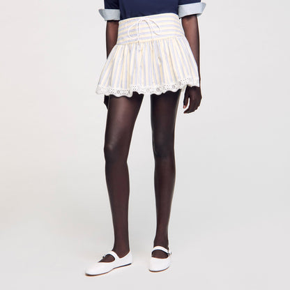 Sandro Striped skort
