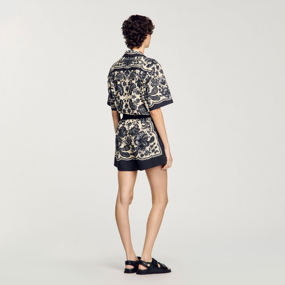 Sandro Floral print shorts