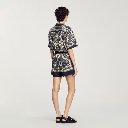Sandro Floral print shorts