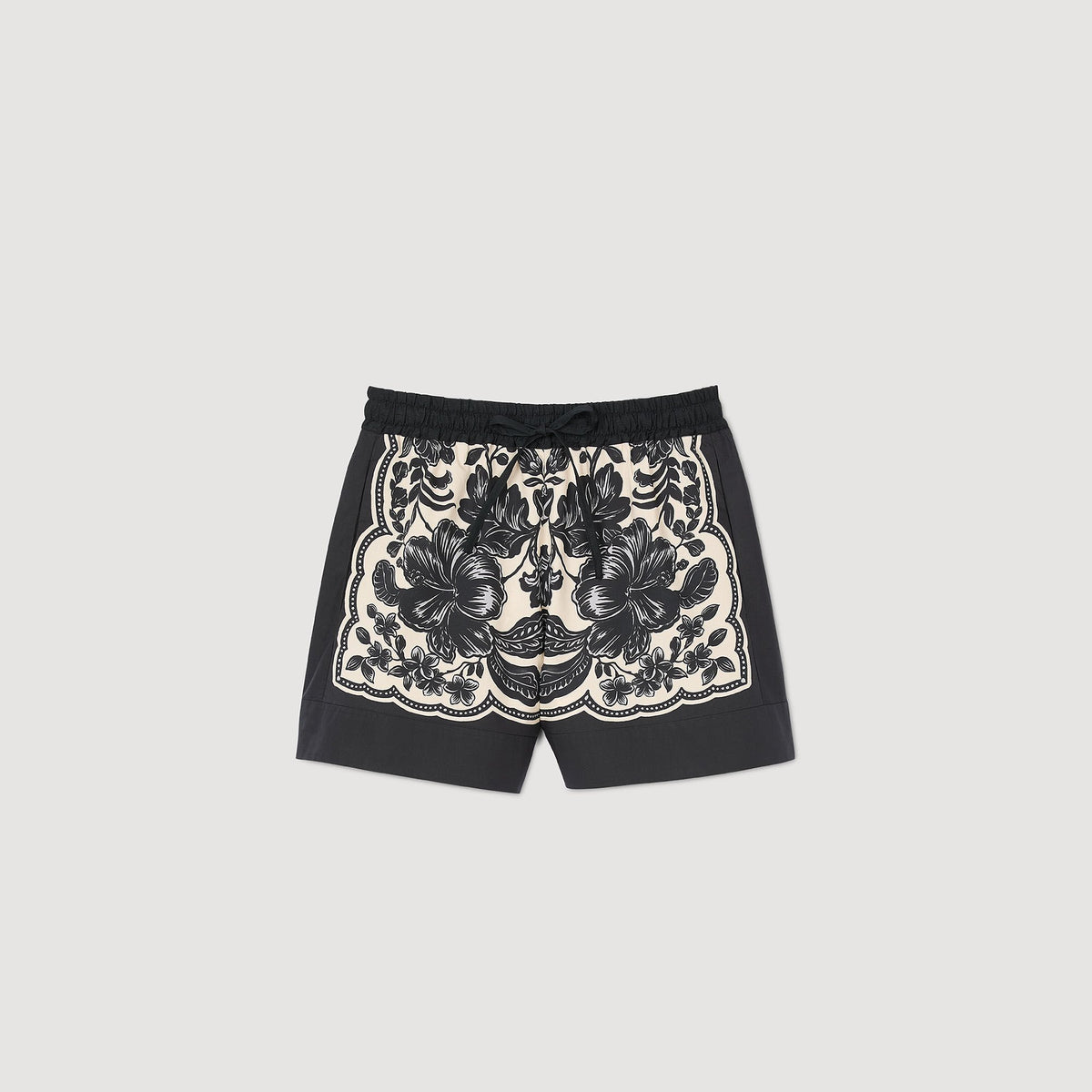 Sandro Floral print shorts