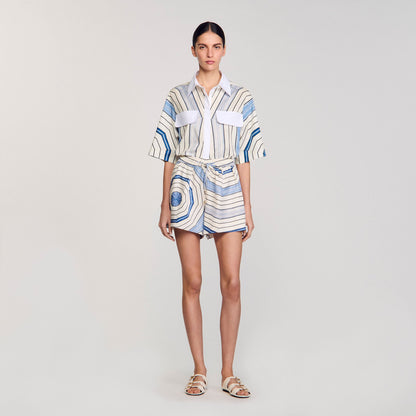 Sandro Spiral-motif shorts