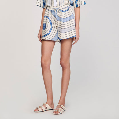 Sandro Spiral-motif shorts
