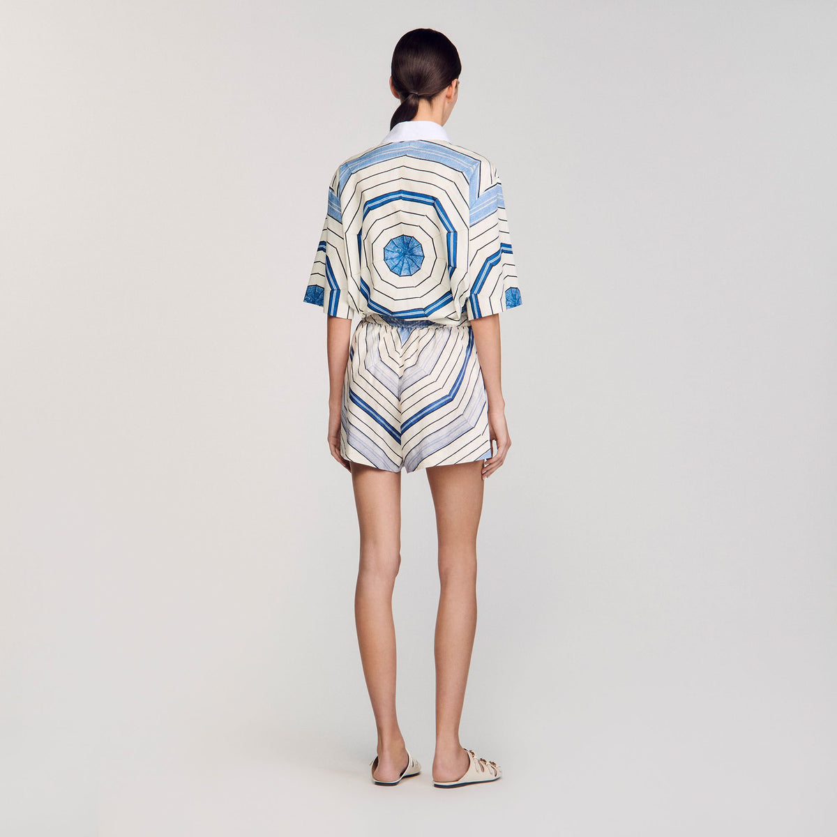 Sandro Spiral-motif shorts
